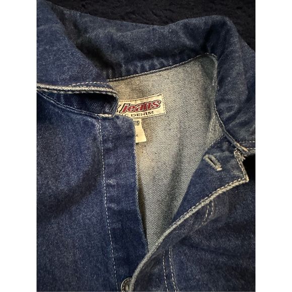 Vintage Boxx Jeans Baggy Skater Hip Hop Denim Jacket Sz Large BR - Picture 7 of 10